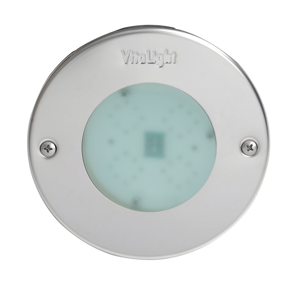 Projecteur subaquatique VitaLight® 16.4 POWER-LED 3.0 24V enjoliveur inox 316L corps laiton ou bronze ø 146mm